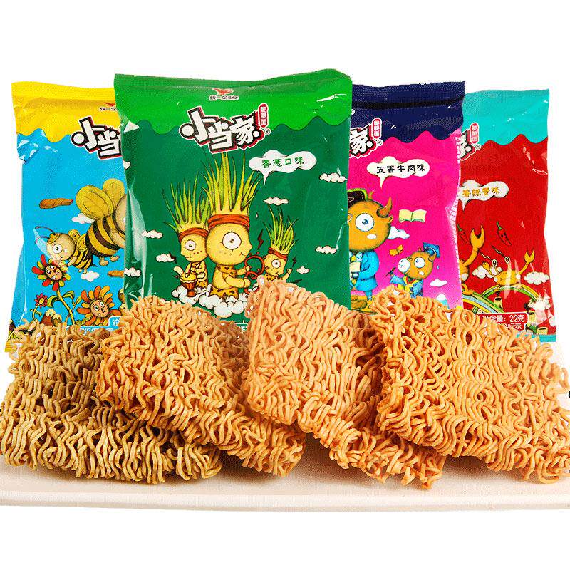 统一小当家干脆面方便面怀旧香葱味老式食品香辣蟹装干吃儿童零食
