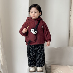 宝宝两件套 羽绒服婴幼儿90白鸭绒连帽冲锋衣外套套装 男童冬季 新款