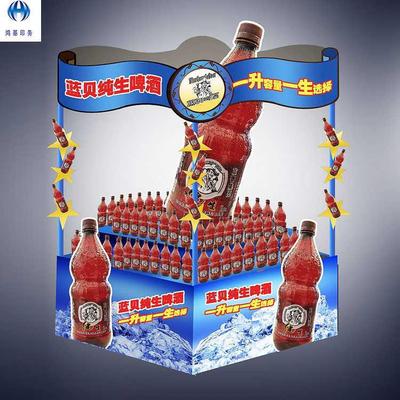 鸿基印务制作牛奶促销生动化物料广告眼镜商品展示生动化广告喷绘