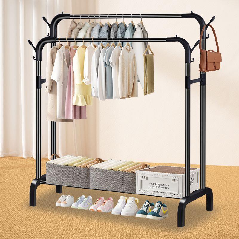 新款晾衣架落地立式家用阳台衣帽架室内收纳晒衣架挂衣服架子卧室