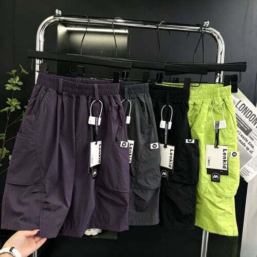 男童短裤夏季薄款裤子2026新款夏装中大儿童男孩夏款工装五分裤潮