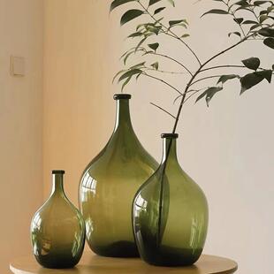 小口大肚醉瓶器北欧吊花钟马木鲜切透花花卉手工水培AYC落地玻璃