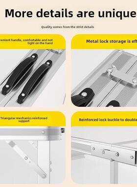 折叠桌子摆方地式摊户外便携长形52979小桌子夜市易露营野餐简折