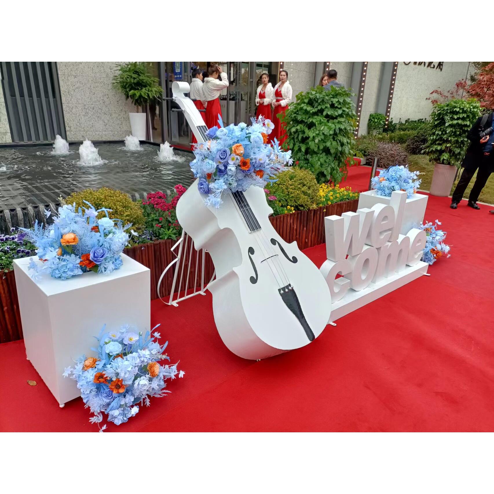 花园公模拟大提琴花架摆件庭院园小区销AVY售部草坪景观外乐室器