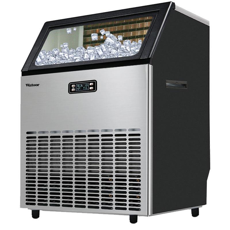 Hcon惠康制冰机大HZB-80型商用奶茶店8KiG-015块0KG全自动方冰制图片