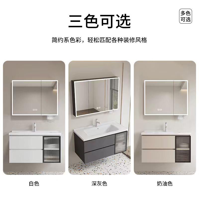 超窄40cm小户4瓷56160宽浴室柜陶漱一体型盆化妆室洗洗手台盆组合