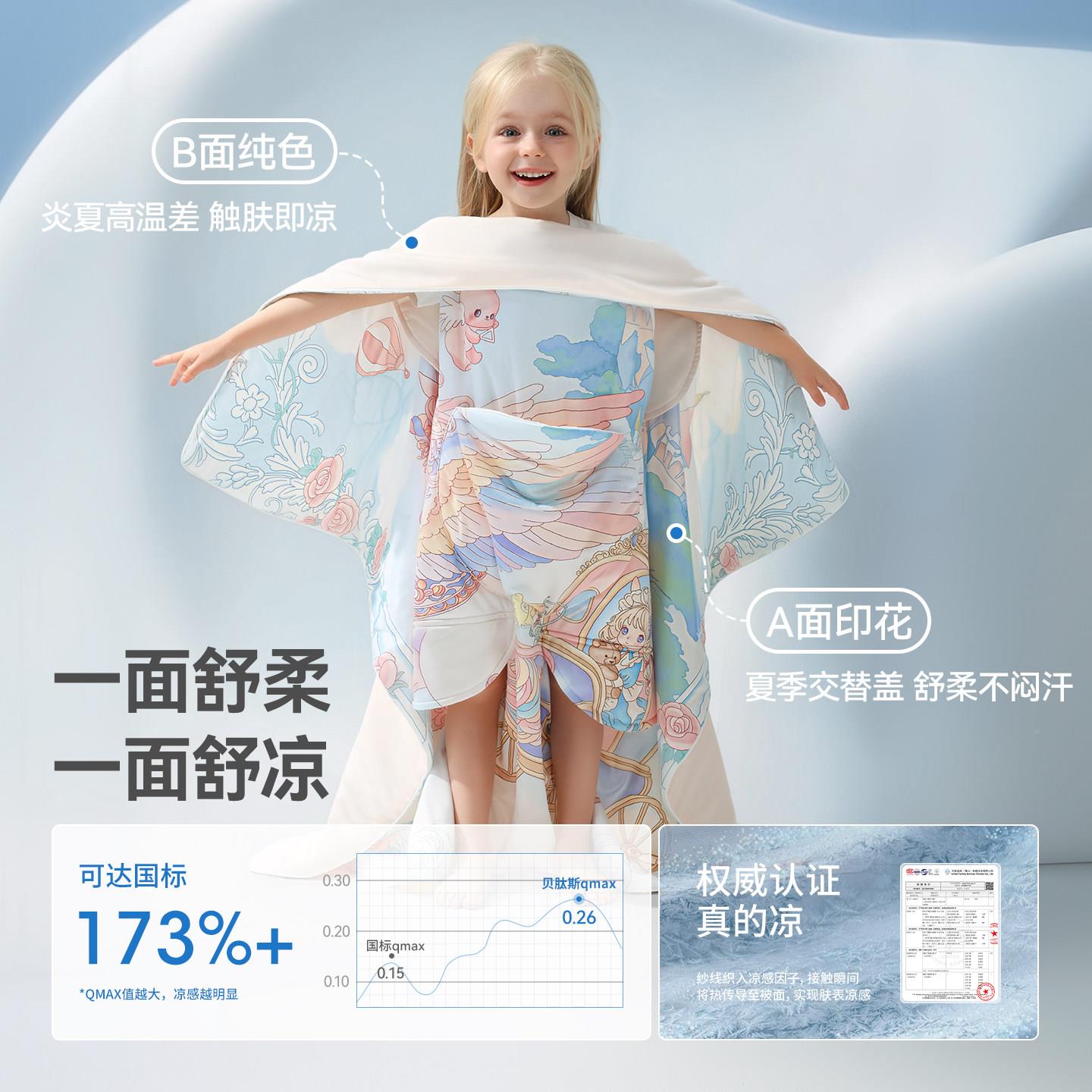 肽胎斯[脂皮]贝儿A2A2C02童防踢睡凉被睡袋婴儿宝宝夏季幼儿园感