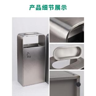 场兰根业堂垃圾桶带烟灰缸大型无盖GN-07不锈钢商电梯入口酒店大