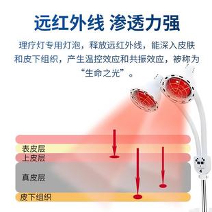 红身外线烤灯理疗灯美容院做体取灯专用e27红光发远热暖灯红外线