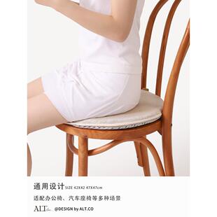 家爱鹿特用餐椅坐垫屁垫圆形软四季通用椅子垫夏天凳子子垫座垫防