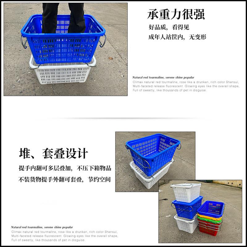 塑龙虾箩加厚耳菜筐大带铁盖龙料虾箩号水果筐水产养XOY殖运输储