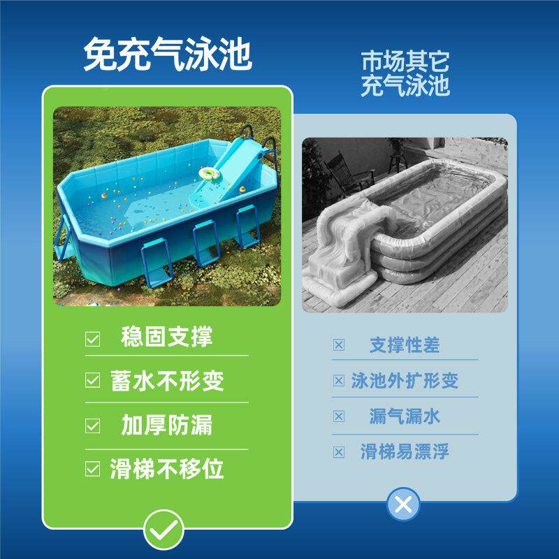游泳池家用YC-MCQ-B可折童叠水池儿家庭婴儿游泳户桶外免充气大型