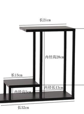 e0pb批发铁艺茶棚古董多宝阁简约茶室置物展示架紫砂壶茶具博古架