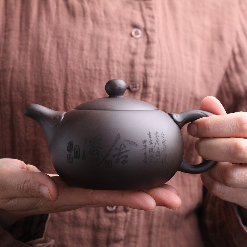 速发原矿茶砂壶手工紫壶泡用家茶紫沙壶礼品陶瓷茶具
