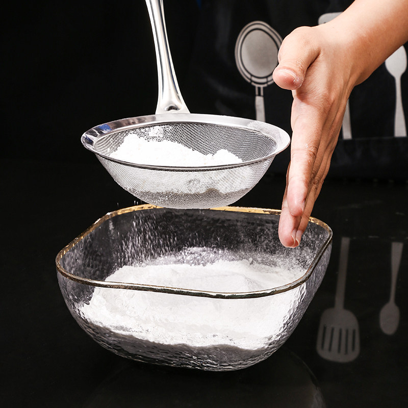 速发04不锈蛋滤网勺厨房家用面粉筛豆浆过滤网宝糕钢宝辅食细网漏