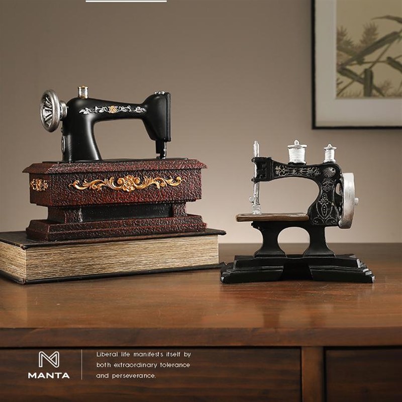 速发复古摆件餐厅饰艺书桌工品品咖啡馆创意怀旧酒柜书房摆设