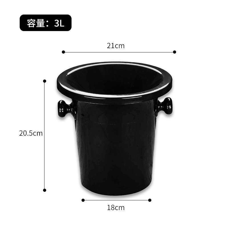 速发塑料吐酒桶 红酒桶 香槟桶 盲品专冰业冰粒黑色 酒会小桶桶酒