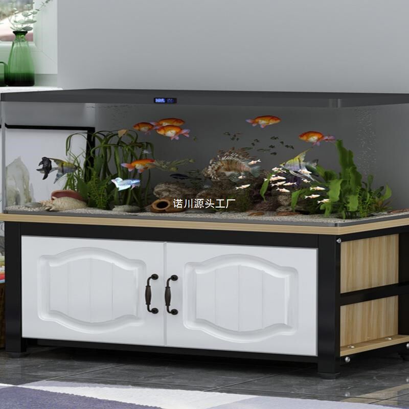 速发鱼缸柜鱼缸底柜家用客缸中小缸水族箱架子鱼厅架龟型架子鱼缸
