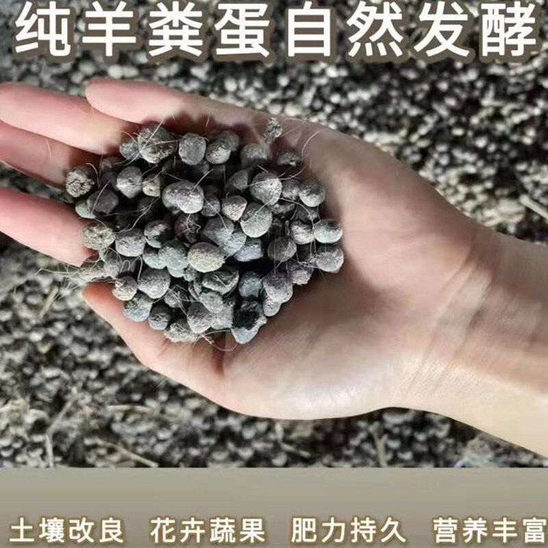 速发羊粪发酵有机肥粪种菜纯干斛 蛋粒铁皮石羊专用肥料羊屎蛋