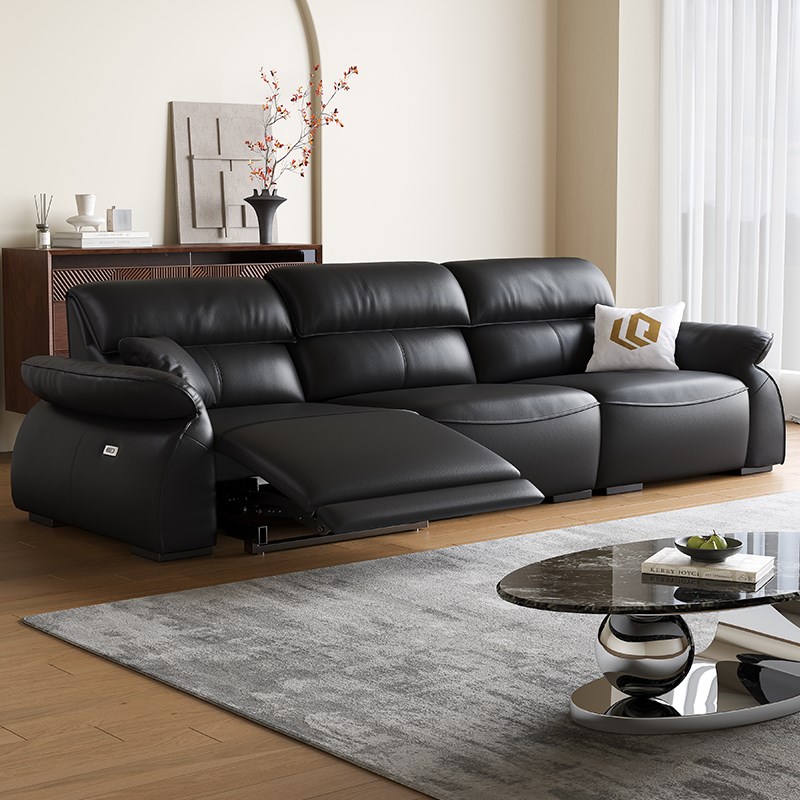 速发厅意式极简坐功能沙发客D零靠墙设计多电动可调节坐卧沙发