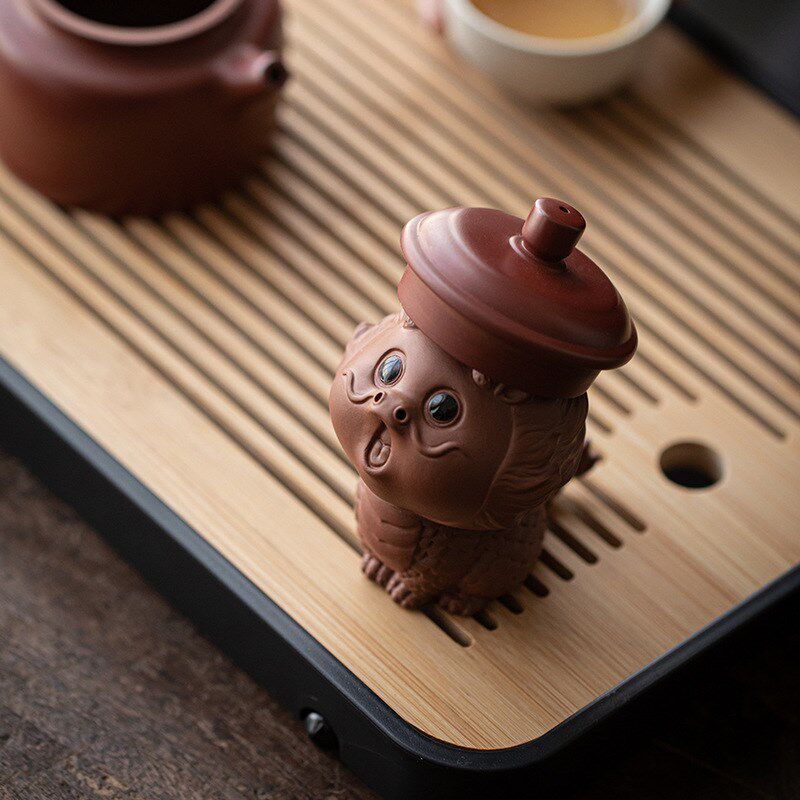 速发紫砂茶宠十二生肖摆件精品茶具配年茶件茶台可爱茶玩龙桌生日