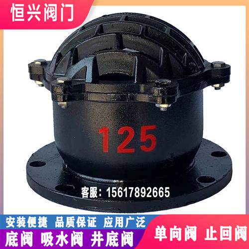 速发H42X-阀法 底6兰止逆阀止回阀 铸铁水泵底阀D50 80 100 150 2