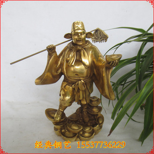 速发铜艺纯铜猪八戒摆件铜猪八戒铜净西游记人物铜天蓬元 帅工像坛