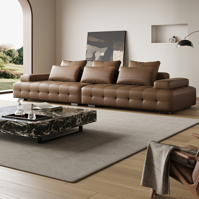 吉斯家具轻奢风真皮意式