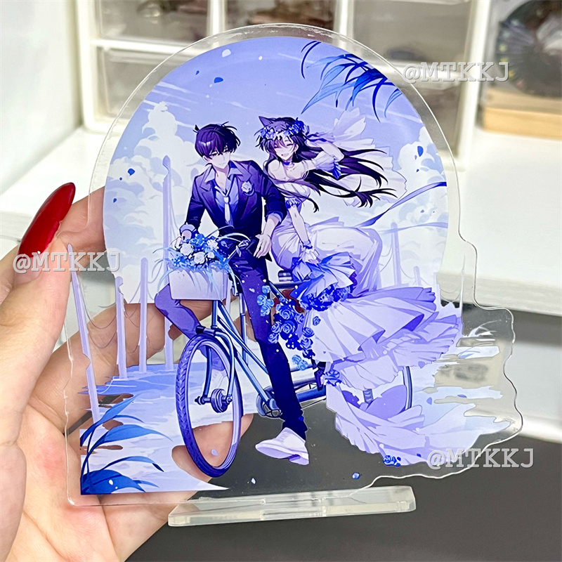 名侦探柯南新一小兰cp立牌