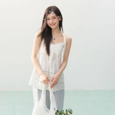EELVN SLEEP春季E吊带配开衫高级感系独特绝美韩外穿背心NBO女士