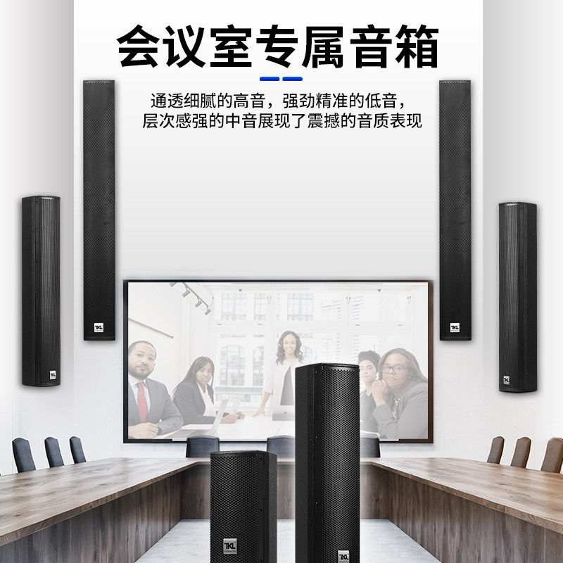 TKL H10会议音柱音箱 壁挂式专业中小型会议室音响设备