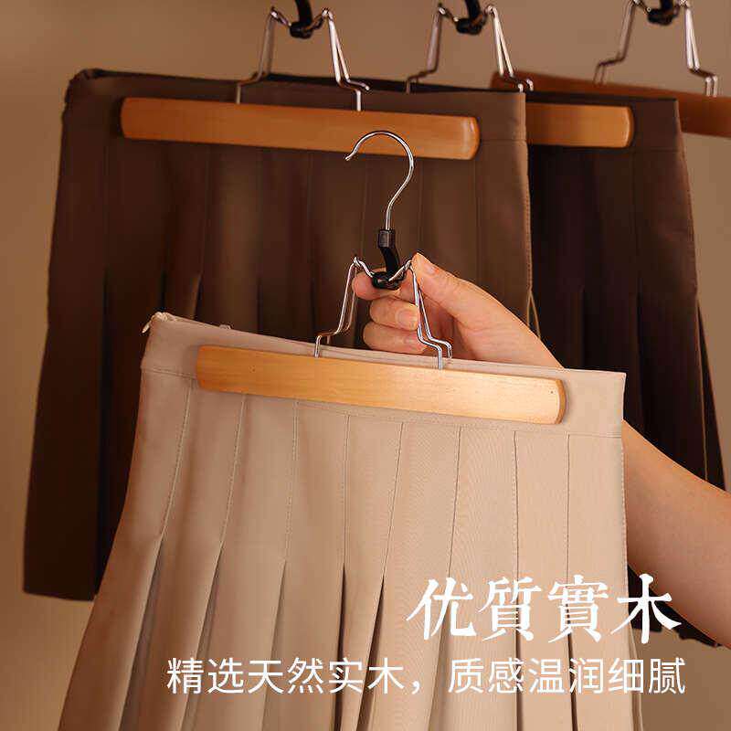实木衣架家用挂衣衣柜木头衣挂衣服撑子衣撑木制裤架酒店木质裙架