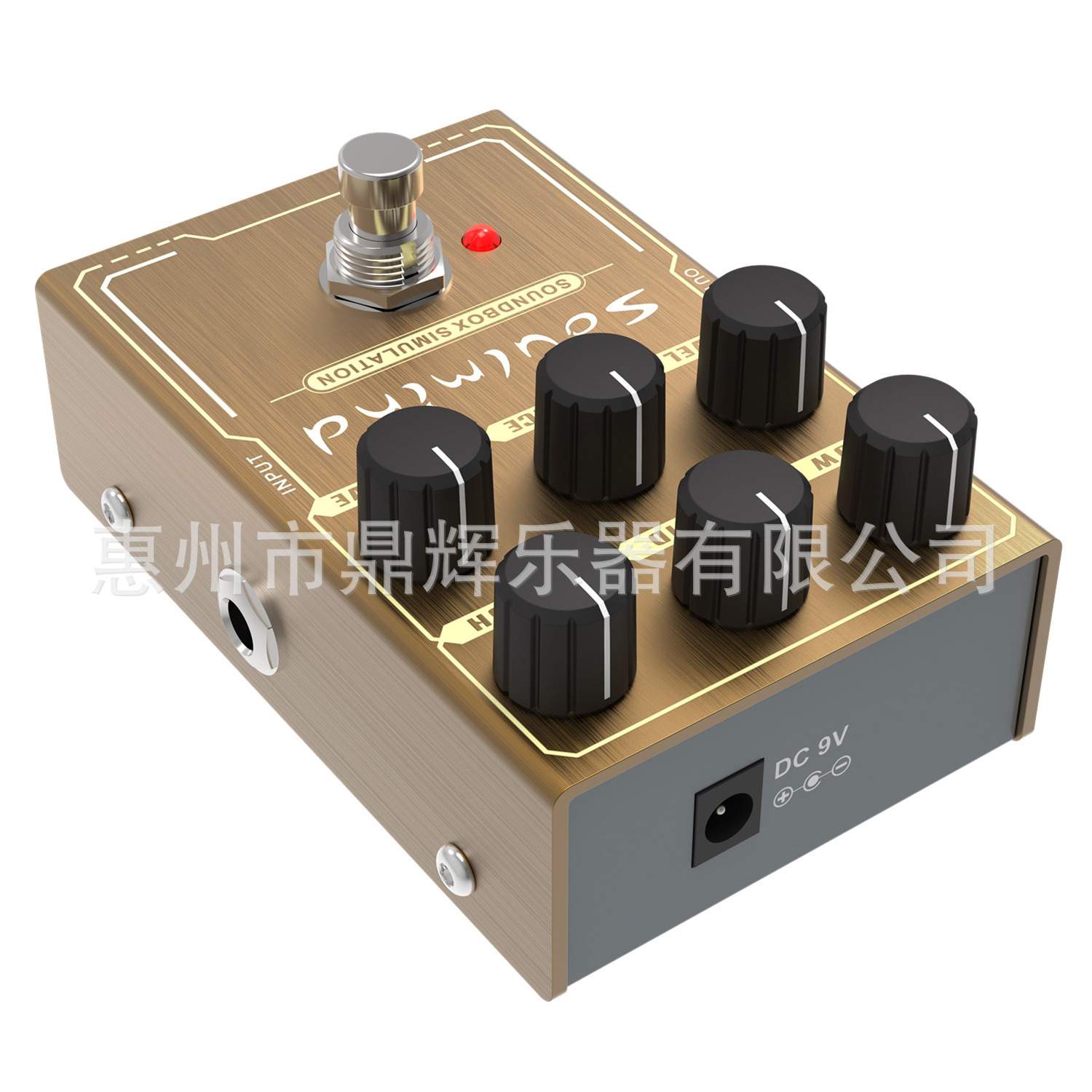 芬达音箱模拟效果器 单块效果器 增益失真延时过载电吉他效果器