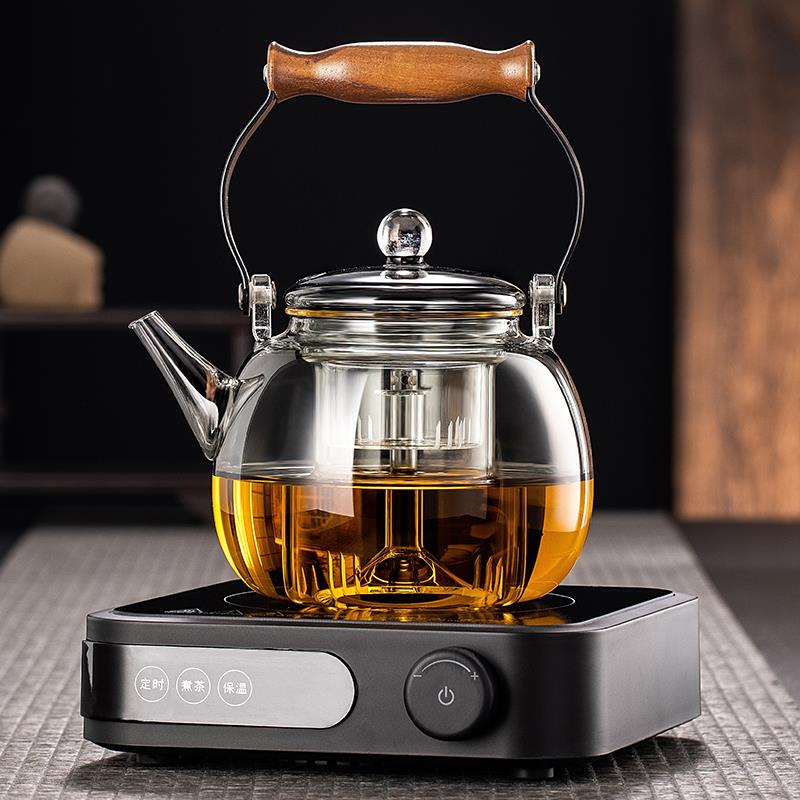 I9AT兴梵蒸煮两用全自动煮茶壶一体玻璃蒸汽喷淋式围炉煮茶电陶炉