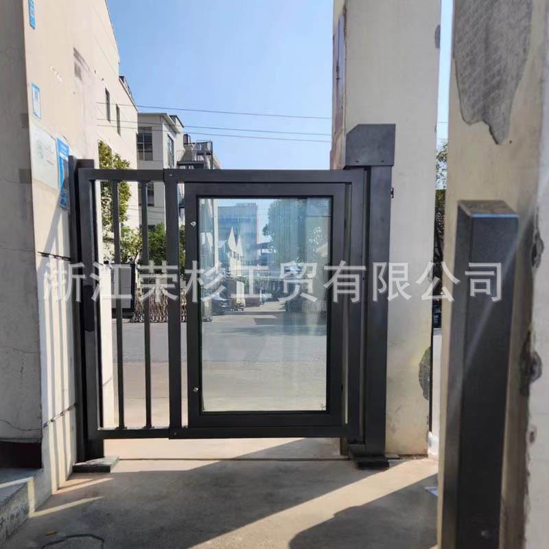 小区电动栅栏门刷卡人脸识别门禁系统遥控广告门人行通道小门