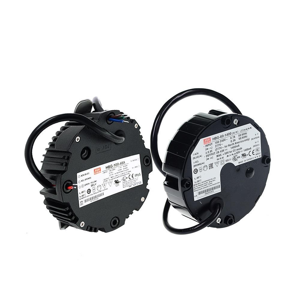 明纬LED开关电源HBG-100-24AB/36AB/48AB/60AB防水恒流可调100W