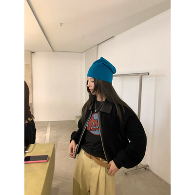 牙套大汪【高智养马人】多个富婆追着问*100羊毛双面尼拼皮领外套