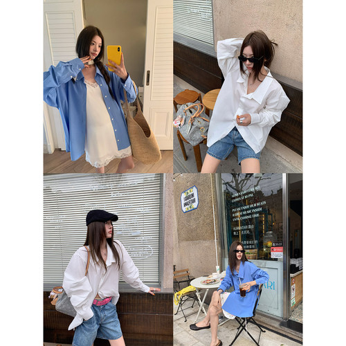 牙套大汪【松弛感】Clean Fit 简约两色  落肩百搭通勤度假防晒T