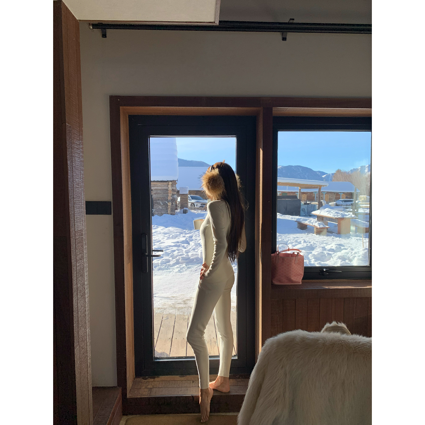 牙套大汪【迷人时刻】人手两件冬季彼备秋衣打底含羊毛桑蚕丝混纺