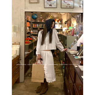 套装 牙套大汪 轻甜减龄气质小众高级衬衫 白月光存在 可可里