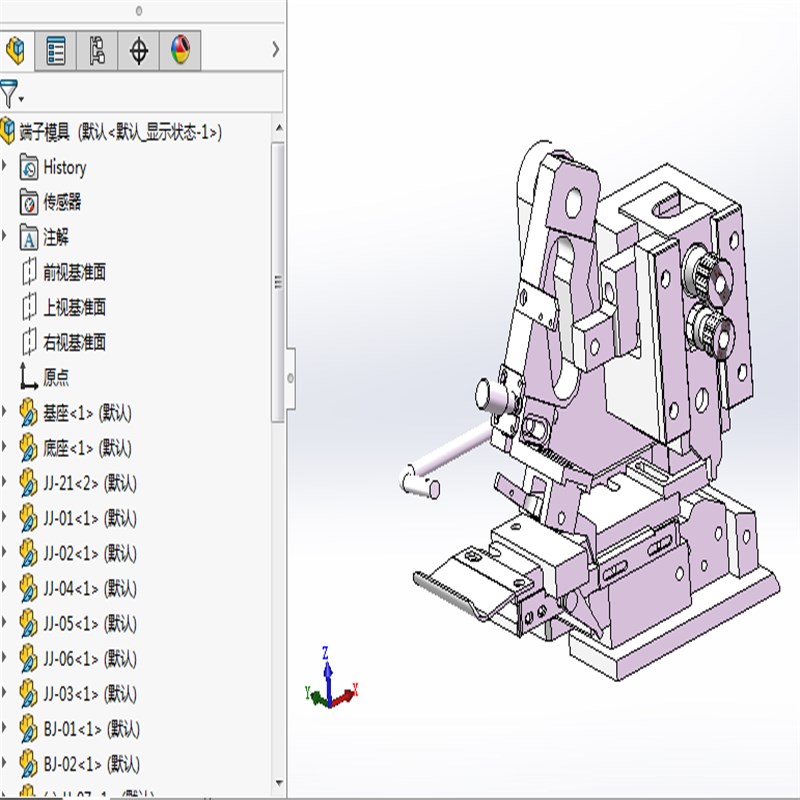 端子机QT横模完整3D图纸 E272 非标自动化机械3D素材素材
