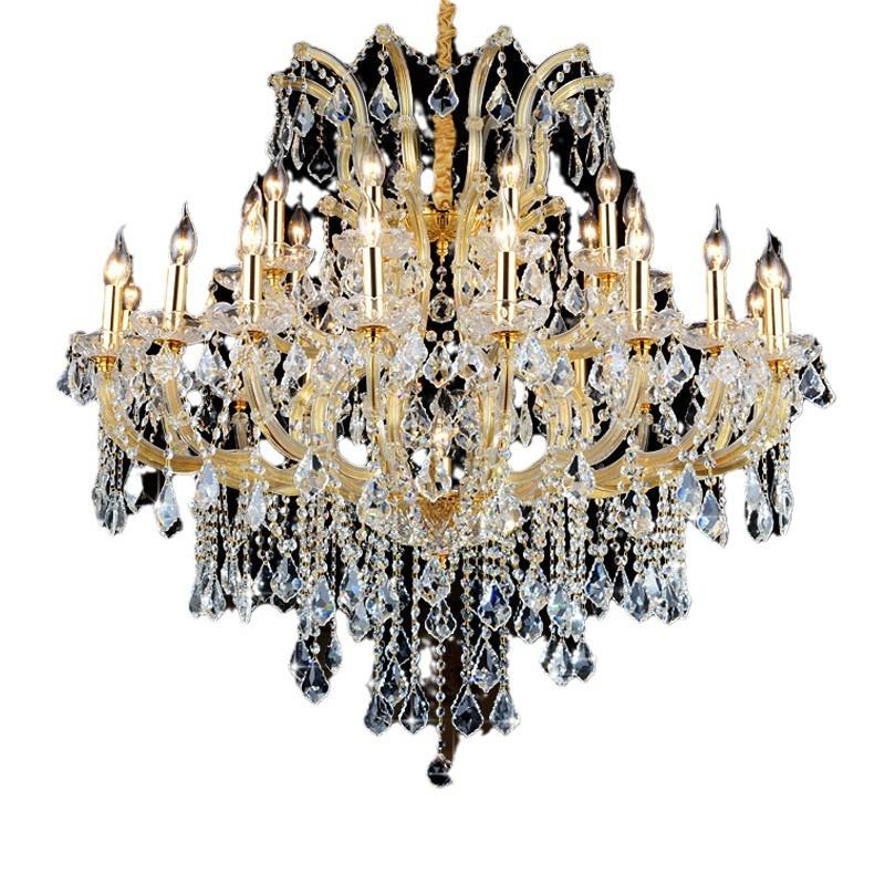 欧式奢华水晶吊灯法式客厅灯式楼梯吊大灯复墅酒别店会所婚庆吊灯