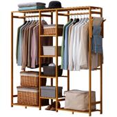 杆式 衣帽架落地家用挂衣架挂衣服 落地架卧室立式 简约一件起批