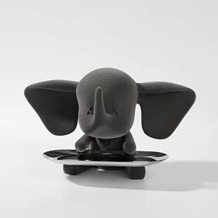 小飞象入户进门玄关钥匙收纳摆件客厅鞋柜托盘家居装饰品乔迁礼物