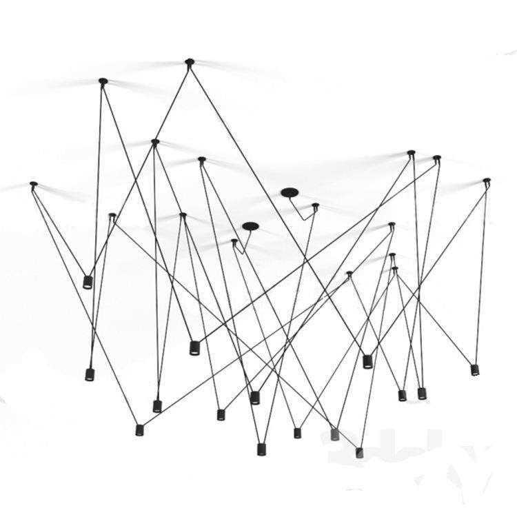 灯饰DIY自由创意线条吊灯餐厅吧台客厅酒店前台个性组合灯,家装灯饰光源,智能吊灯,淘宝优惠券,粉丝福利购,淘宝优惠卷