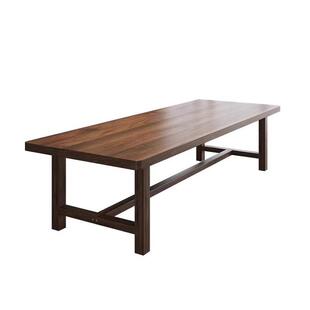 高档客厅实木大长书桌南美胡桃木大板桌工作台学习阅读桌家用现代