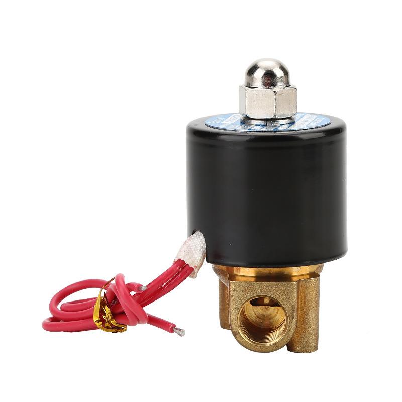 气电动元件气动常5闭二位二扣磁阀水阀阀2W02-08全铜线圈体