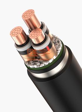 ZC-YJV228.7/15kV中高压电缆3芯铜芯钢带铠装电力电线电缆