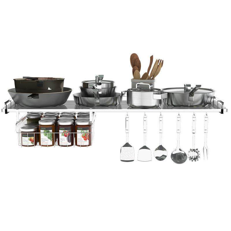304不锈钢厨房微波炉烤箱置物厨房具电器储物收纳架壁挂式锅架子,厨房/烹饪用具,微波炉置物架,淘宝优惠券,粉丝福利购,淘宝优惠卷