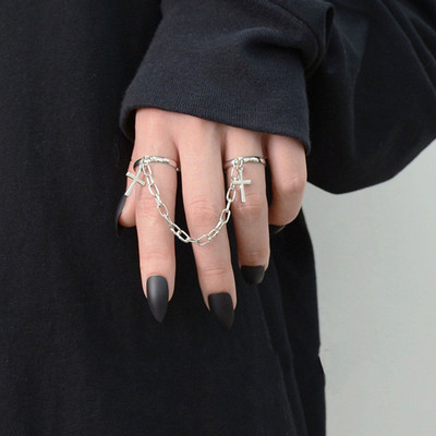 现货AOMU 1PC 2021 Fashio Geotr Irregular Twist  Sier